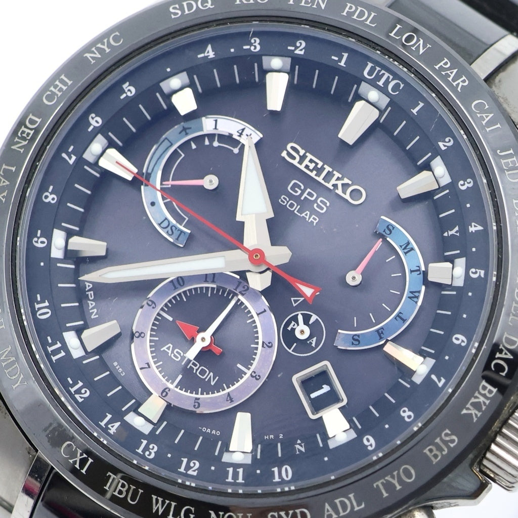 SEIKO(セイコー) アストロン 8Xシリーズ デュアルタイム ソーラー GPS 黒文字盤 SBXB041/8X53-0AB0-2