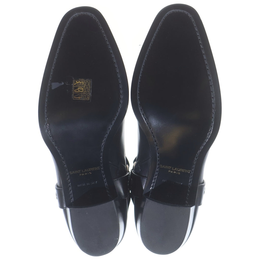 SAINT LAURENT PARIS(サンローランパリ) クラシック ワイアット ハーネス ブーツ レザー ブラック 681339