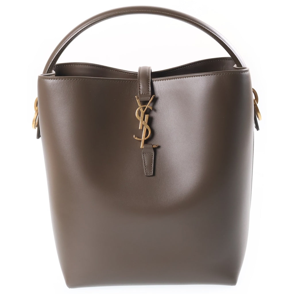 SAINT LAURENT PARIS(サンローランパリ) LE37 ル トロントセット ハンドバック 2wayバック シャイニーレザー カーフレザー カーキ 742828 レディース