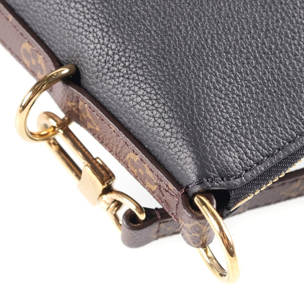 LOUIS VUITTON(ルイヴィトン) モノグラム ミュルティパス ショルダーバッグ ハンドバッグ ブラック カーフレザー M29195 レディース