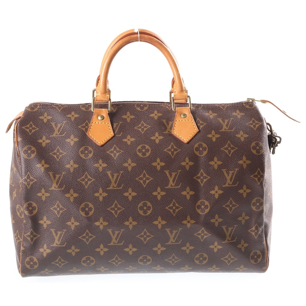 LOUIS VUITTON(ルイヴィトン) モノグラム スピーディ35 ハンドバッグ ブラウン PVC×レザー M41524 レディース