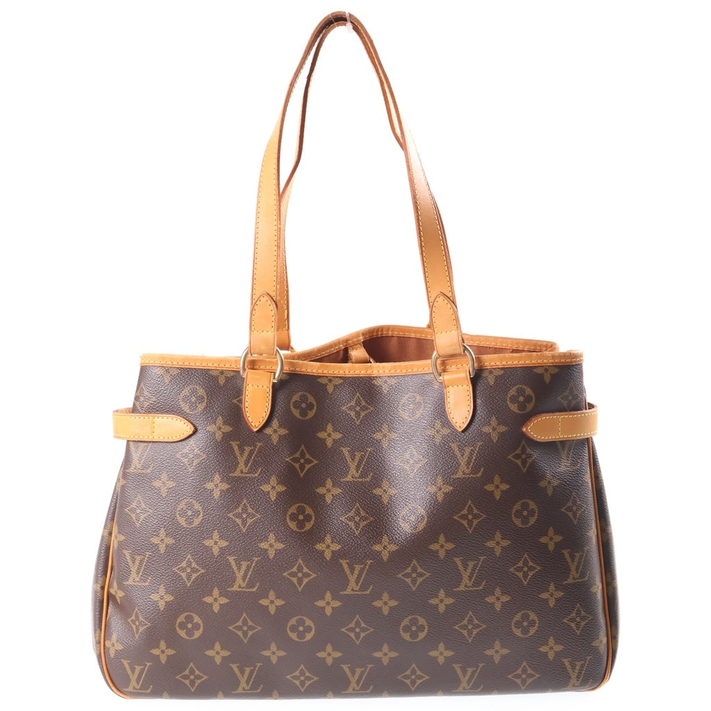 LOUIS VUITTON(ルイヴィトン) モノグラム バティニョール・オリゾンタル ハンドバッグ ワンショルダーバッグ ブラウン PVC×レザー M51154 レディース