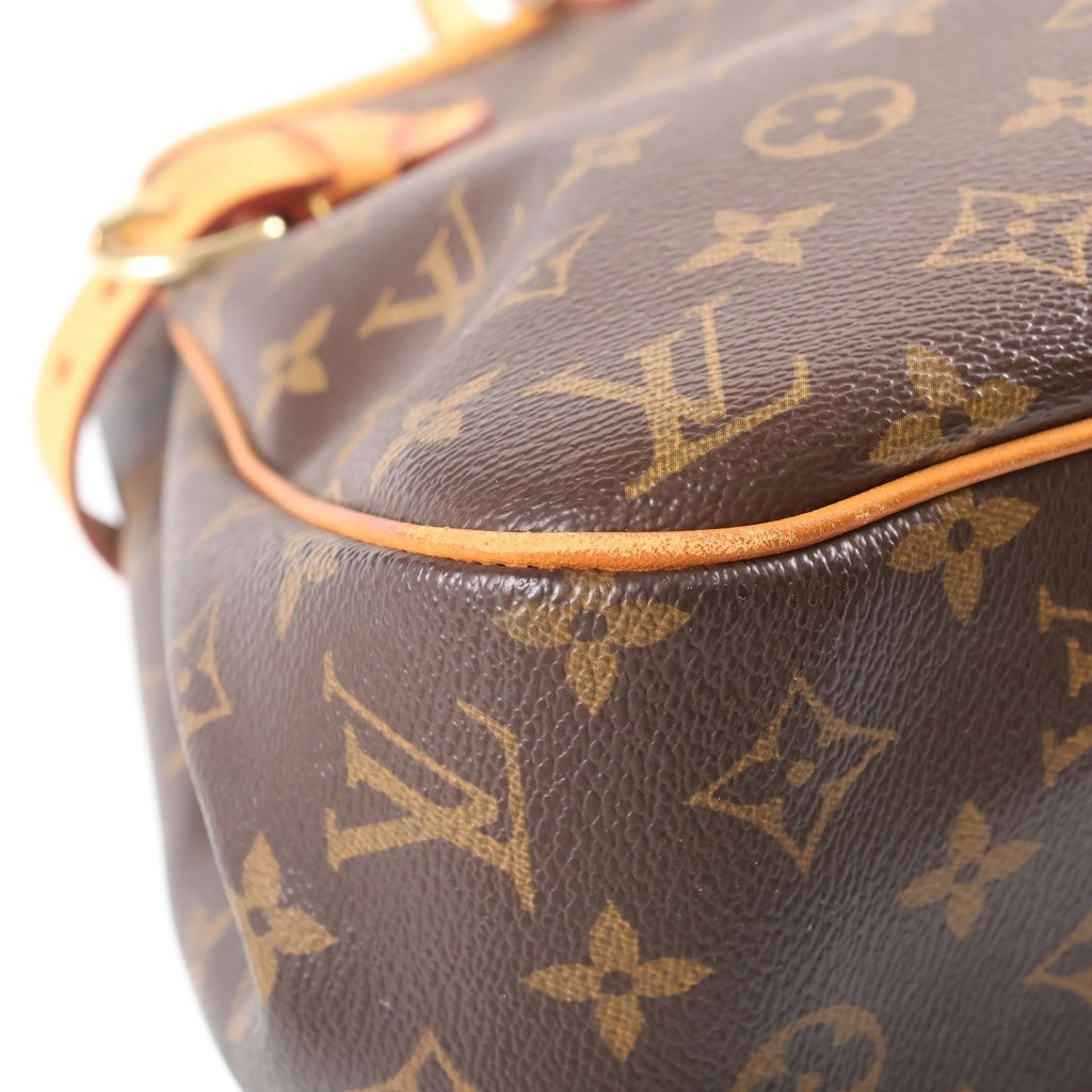 LOUIS VUITTON(ルイヴィトン) モノグラム バティニョール・オリゾンタル ハンドバッグ ワンショルダーバッグ ブラウン PVC×レザー M51154 レディース