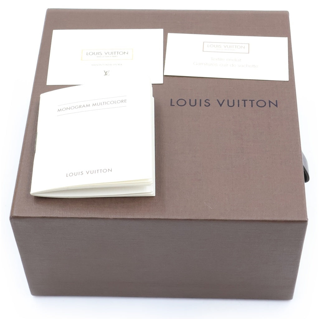 LOUIS VUITTON(ルイヴィトン) モノグラム・マルチカラー サンチュール キャレ ベルト ブラック PVC×レザー M9271 レディース