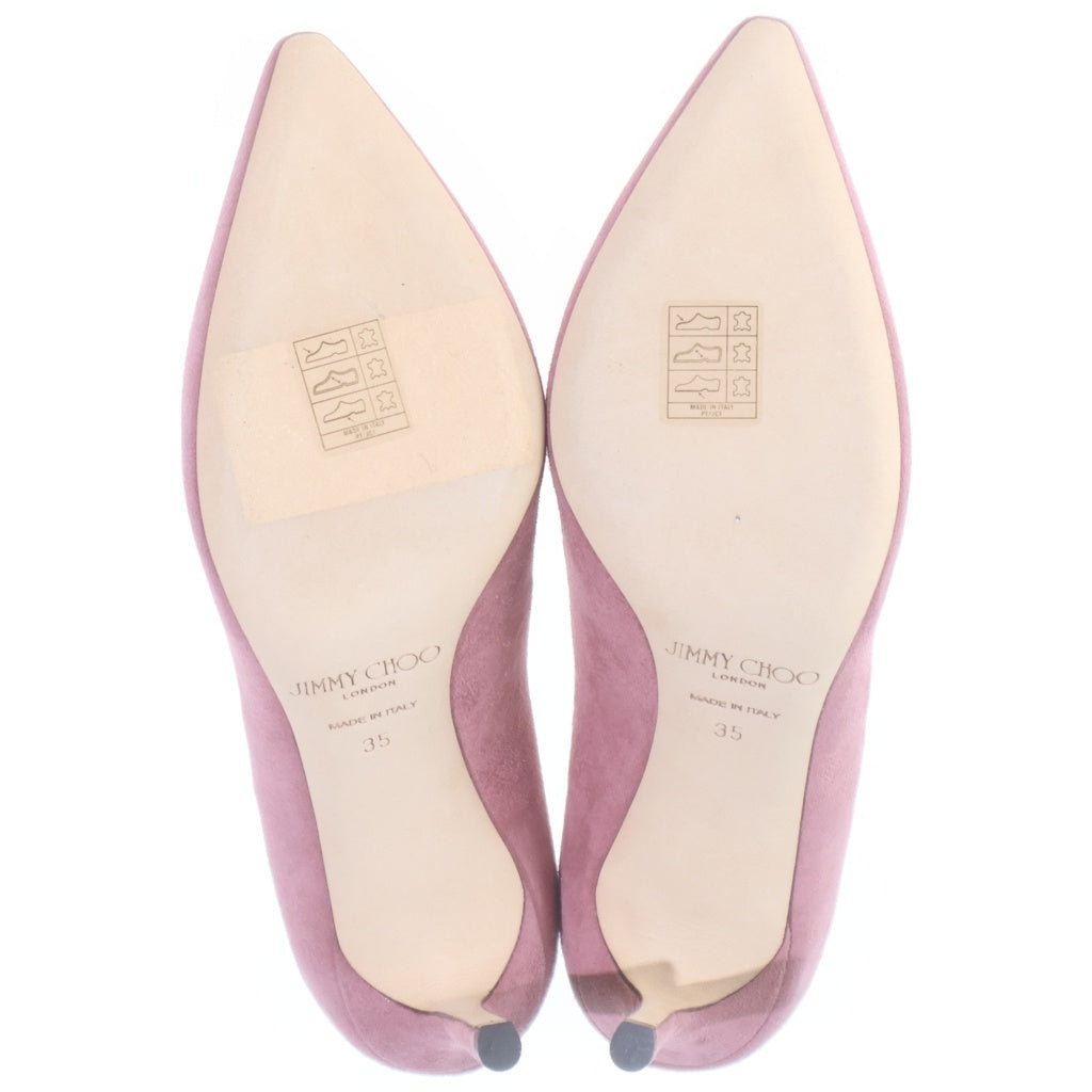 JIMMY CHOO(ジミーチュウ) ROMY85 ロミー85 スエード ポインテッドトゥ パンプス ピンヒール ハイヒール シューズ #35 ピンク レディース