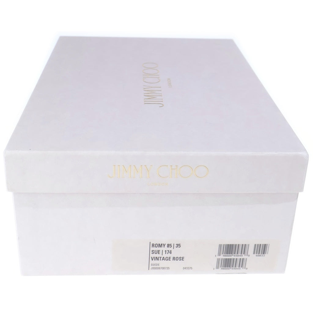 JIMMY CHOO(ジミーチュウ) ROMY85 ロミー85 スエード ポインテッドトゥ パンプス ピンヒール ハイヒール シューズ #35 ピンク レディース