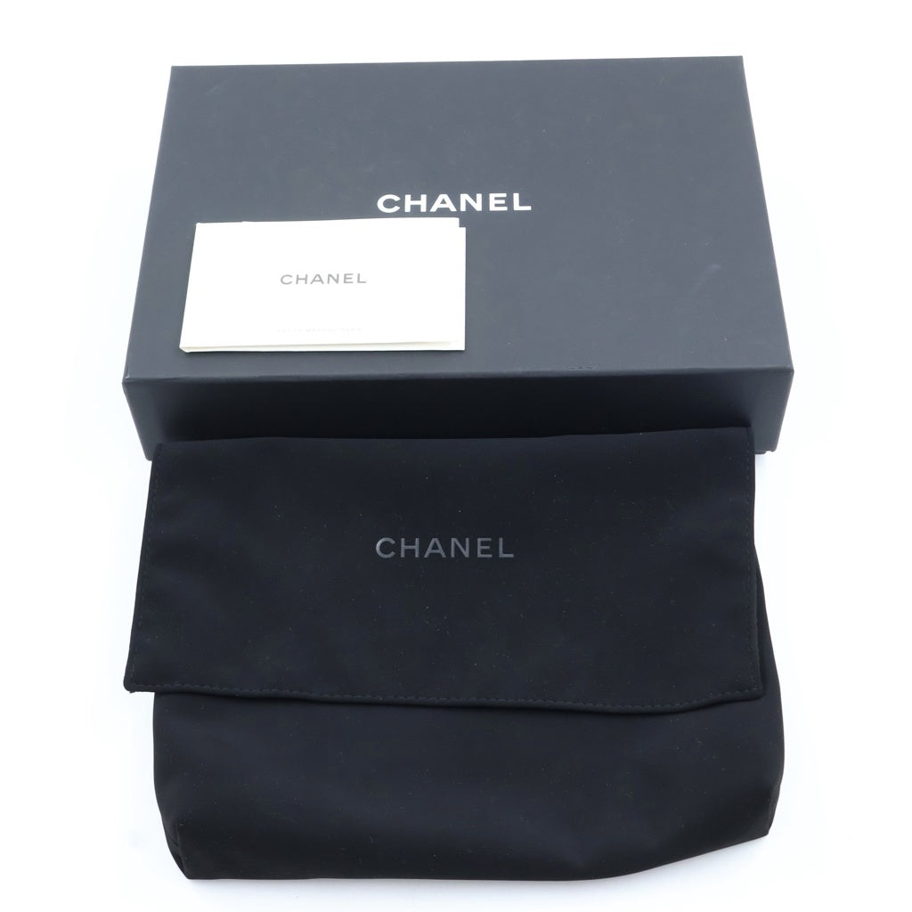 CHANEL(シャネル) マトラッセ キャビアスキン レザー チェーンウォレット ショルダーバッグ ゴールド金具 ブラック プレート AP0250 レディース