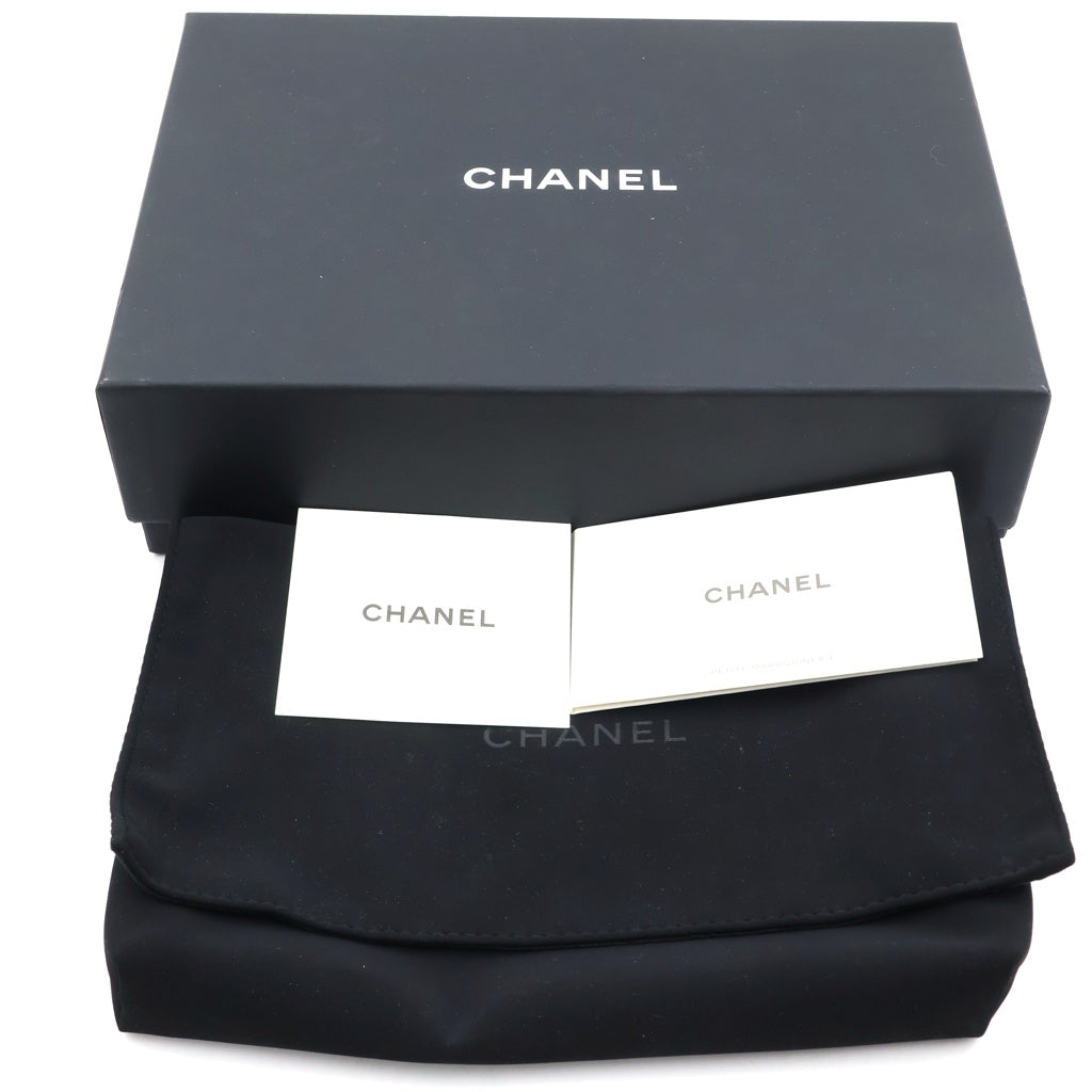 CHANEL(シャネル) マトラッセ ラムスキン レザー チェーンウォレット ショルダーバッグ ゴールド金具 ブラウン プレート レディース