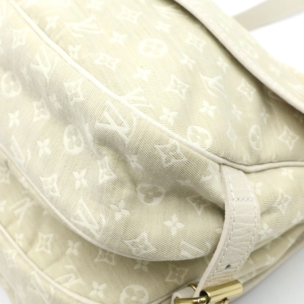 LOUIS VUITTON(ルイヴィトン) モノグラム ミニラン ソミュール30 ショルダーバッグ アイボリー レザー×キャンバス M95314 ゴールド金具 レディース