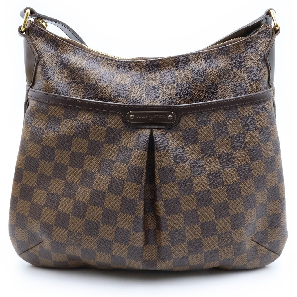 LOUIS VUITTON(ルイヴィトン) ダミエ ブルームズベリPM ショルダーバッグブラウン レザー×PVC N42251 ゴールド金具 レディース
