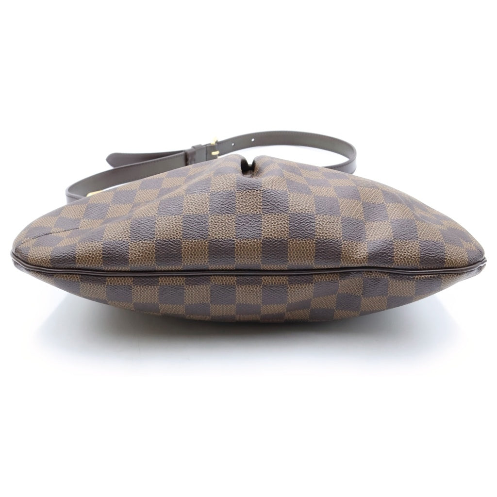LOUIS VUITTON(ルイヴィトン) ダミエ ブルームズベリPM ショルダーバッグブラウン レザー×PVC N42251 ゴールド金具 レディース