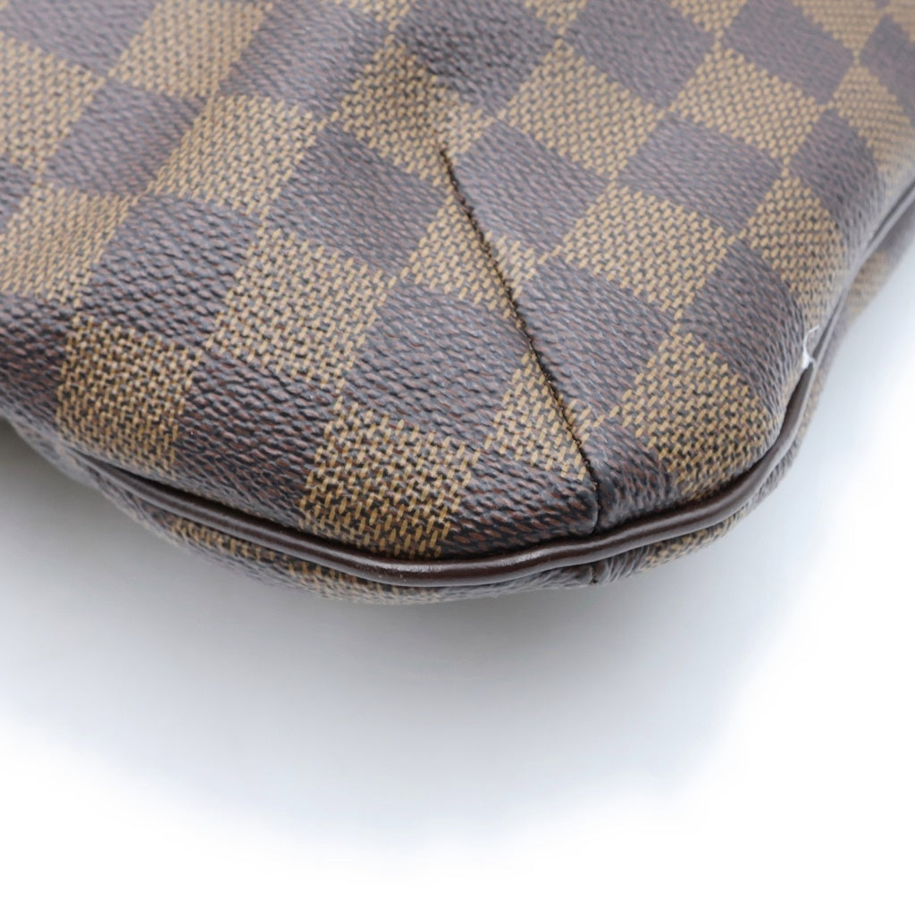 LOUIS VUITTON(ルイヴィトン) ダミエ ブルームズベリPM ショルダーバッグブラウン レザー×PVC N42251 ゴールド金具 レディース