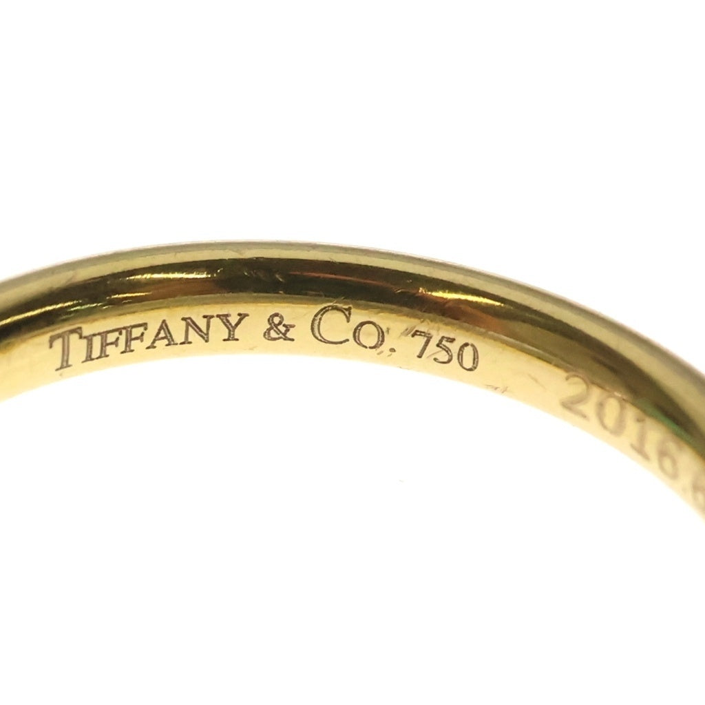 TIFFANY & Co.(ティファニー) エルサ ペレッティ カーブドバンド リング 9P ダイヤモンド K18YG イエローゴールド