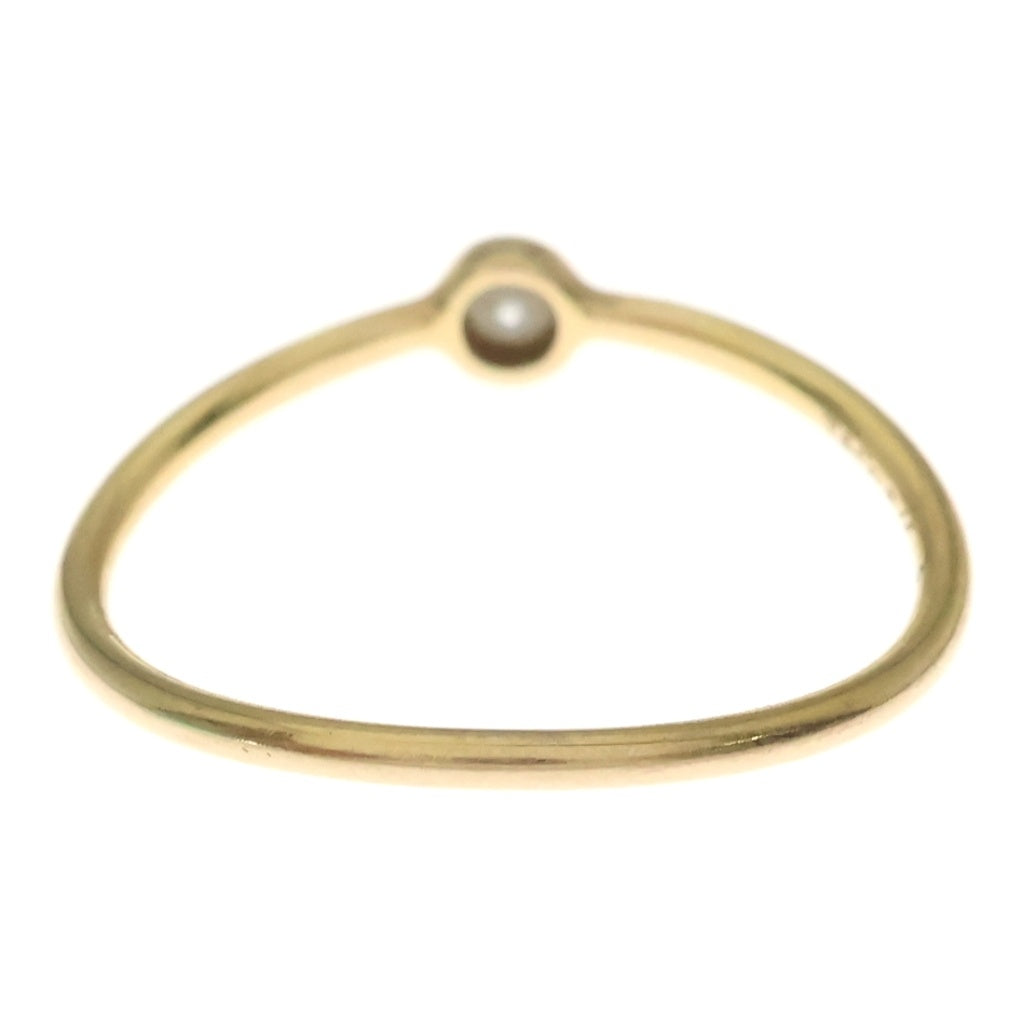 TIFFANY & Co.(ティファニー) ウェーブ シングルロウ ダイヤリング K18YG イエローゴールド