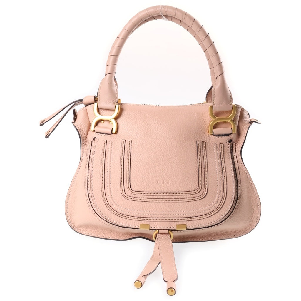 Chloe(クロエ) マーシー ダブルキャリーバッグ ハンドバッグ ショルダーバッグ 2WAY ピンク グレインカーフスキン CHC22AS628I31527 レディース
