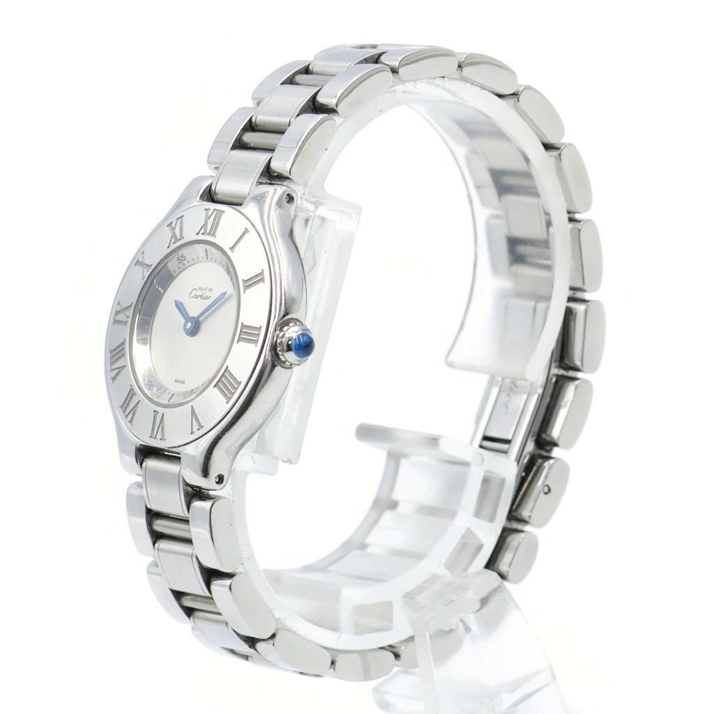 Cartier(カルティエ) マスト ドゥ カルティエ 21 ヴァンティアン シルバー文字盤 SS/QZ ステンレス クォーツ 腕時計 W10109T2 レディース