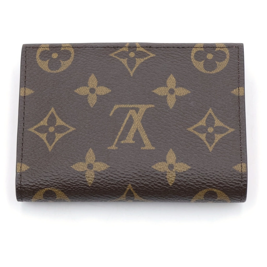 LOUIS VUITTON(ルイヴィトン) モノグラム ポルトフォイユ リサ 二つ折り財布 ブラウン ×ピンク PVC ×レザー M25692 レディース