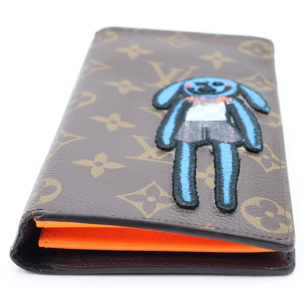 LOUIS VUITTON(ルイヴィトン) モノグラムパッチ LVフレンズ ポルトフォイユブラザ ロングウォレット 長財布 二つ折り財布 ブラウン PVCレザー M80158