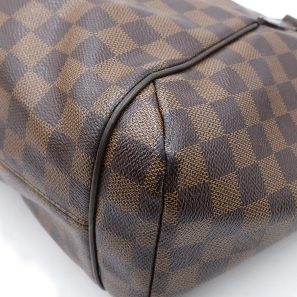 LOUIS VUITTON(ルイヴィトン) ダミエ トータリーPM ハンドバッグ トートバッグ ブラウン レザー×PVC N41282 ゴールド金具 レディース
