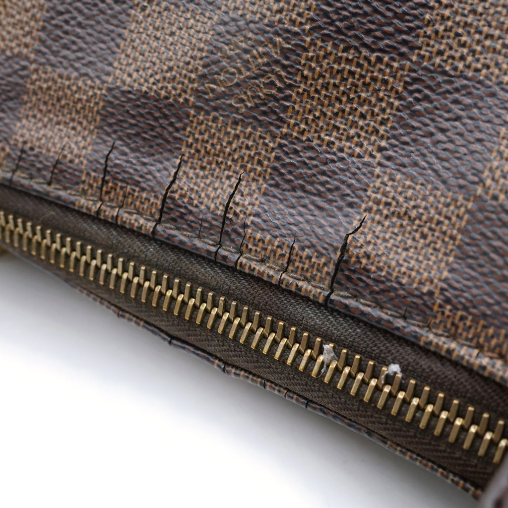 LOUIS VUITTON(ルイヴィトン) ダミエ トータリーPM ハンドバッグ トートバッグ ブラウン レザー×PVC N41282 ゴールド金具 レディース