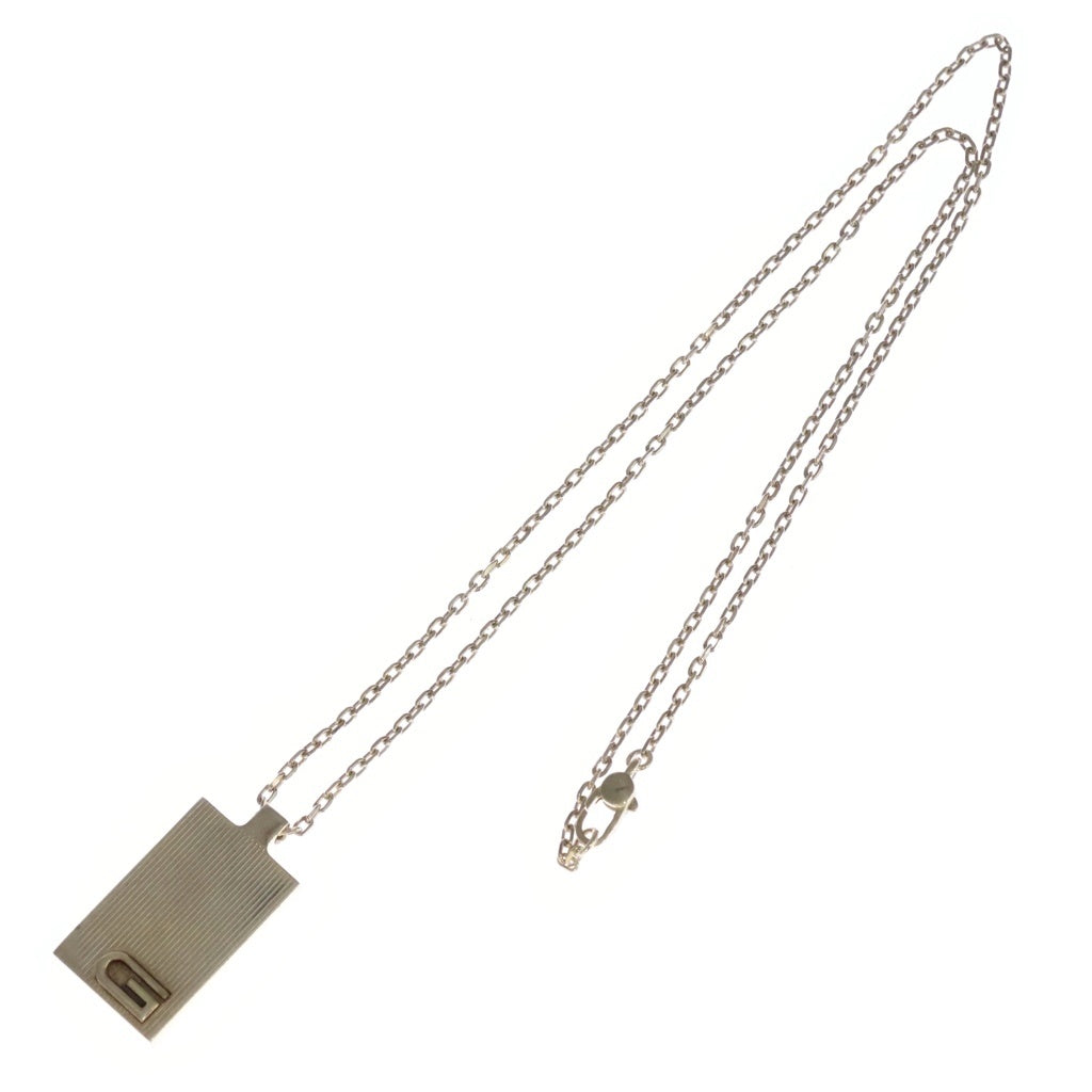 GUCCI(グッチ) Gロゴプレート ネックレス ペンダント チェーン SV925 シルバー