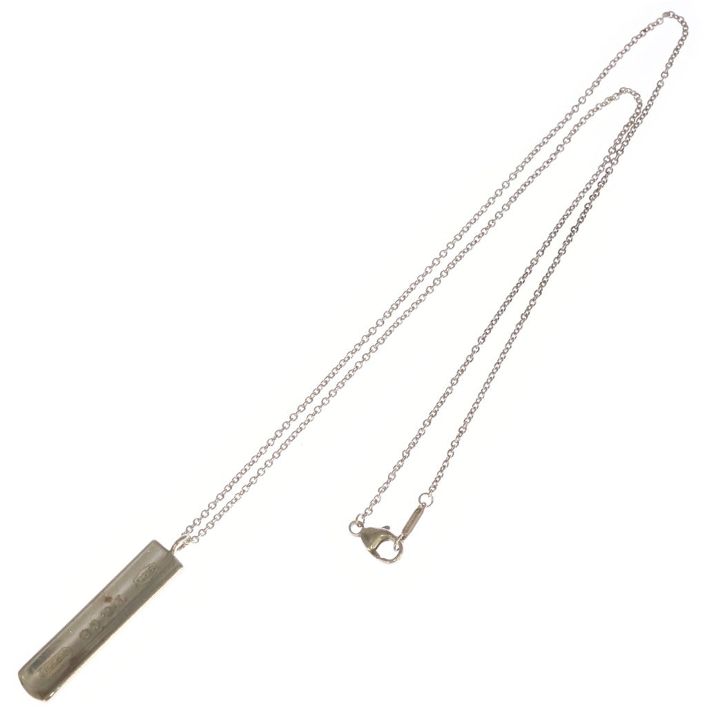 TIFFANY & Co.(ティファニー) 1837 ナロー バー プレートネックレス ペンダント チェーン SV925 シルバー レディース