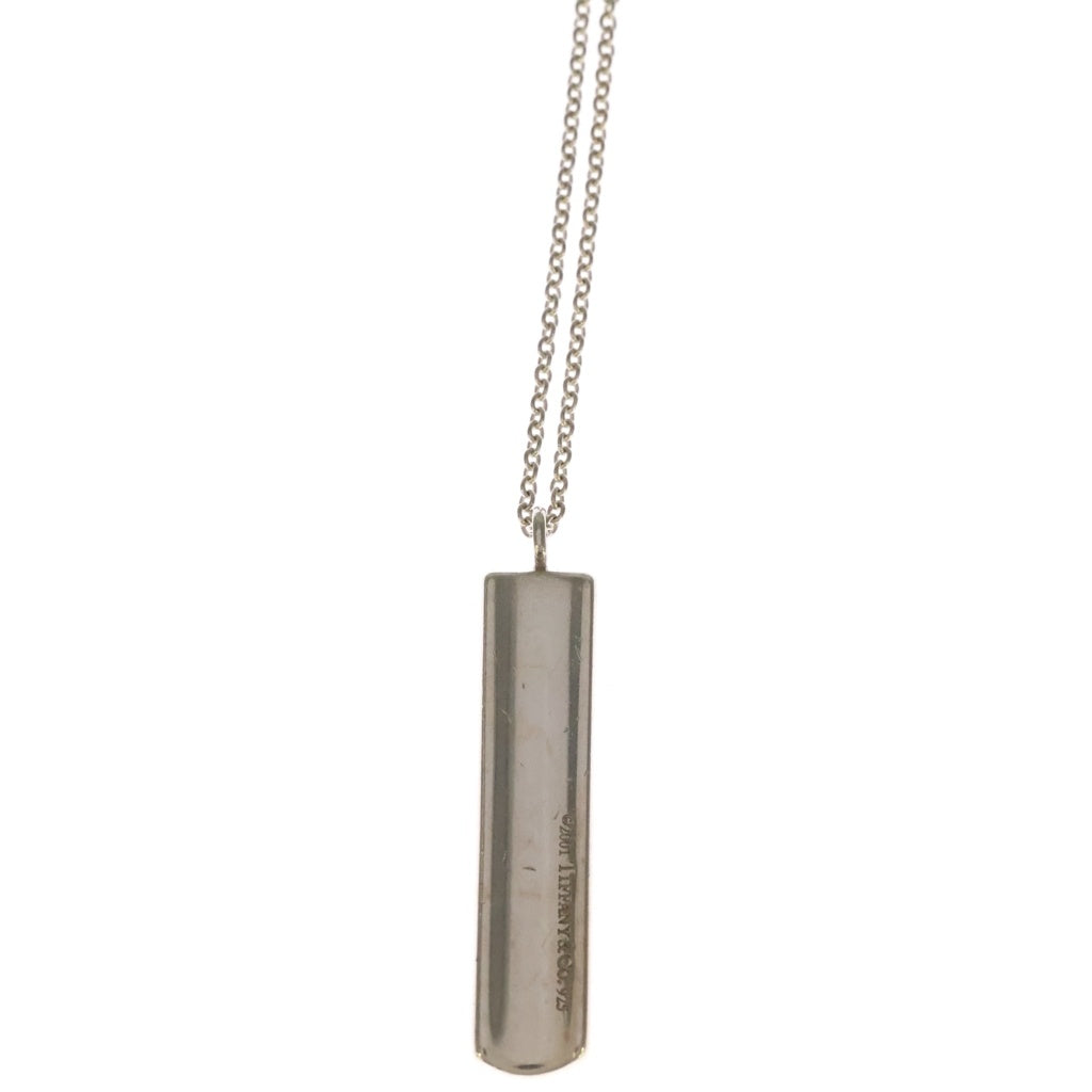 TIFFANY & Co.(ティファニー) 1837 ナロー バー プレートネックレス ペンダント チェーン SV925 シルバー レディース