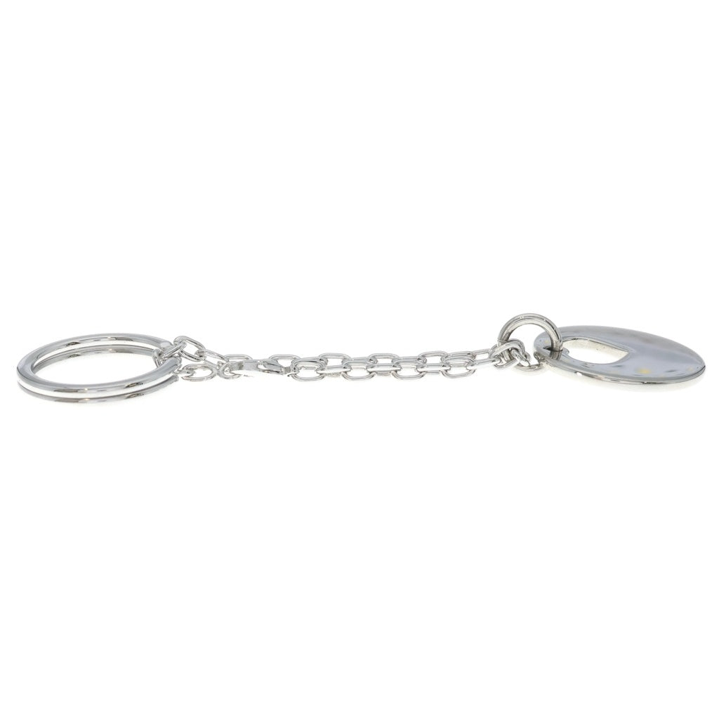 Cartier(カルティエ) ハートプレート キーリング キーホルダー バッグチャーム シルバー レザー レディース