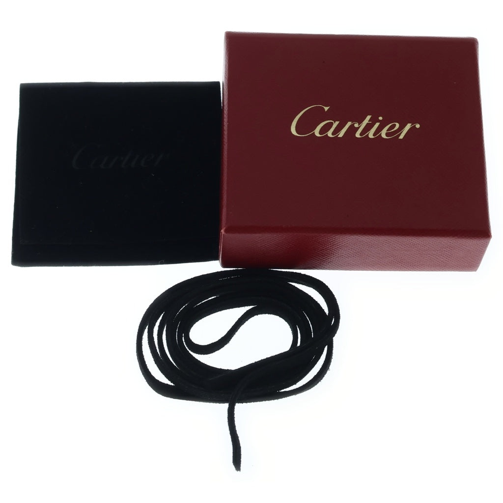 Cartier(カルティエ) ハートプレート キーリング キーホルダー バッグチャーム シルバー レザー レディース