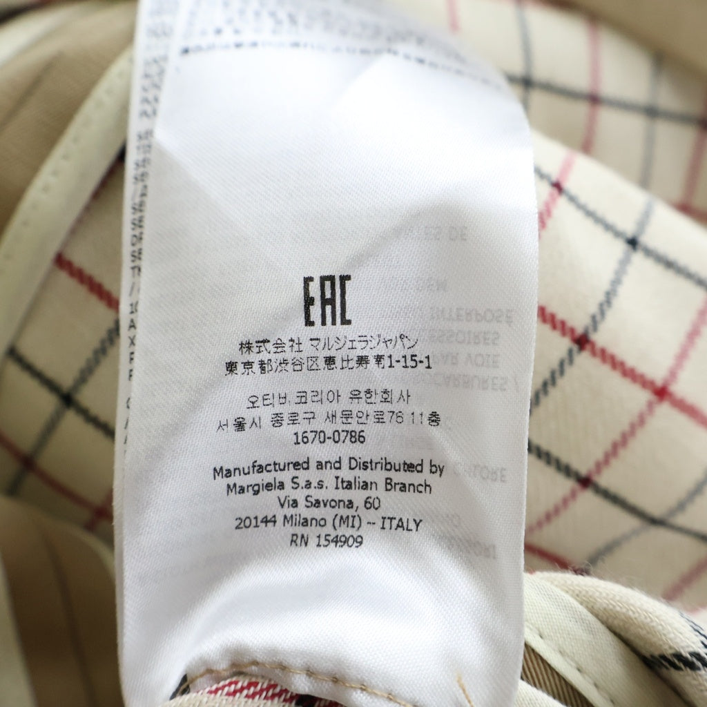 Maison Margiela(メゾンマルジェラ) ■Maison Margiela メゾンマルジェラ ブランケット コート ポンチョ ブラウン コットン #L SI0AA0008