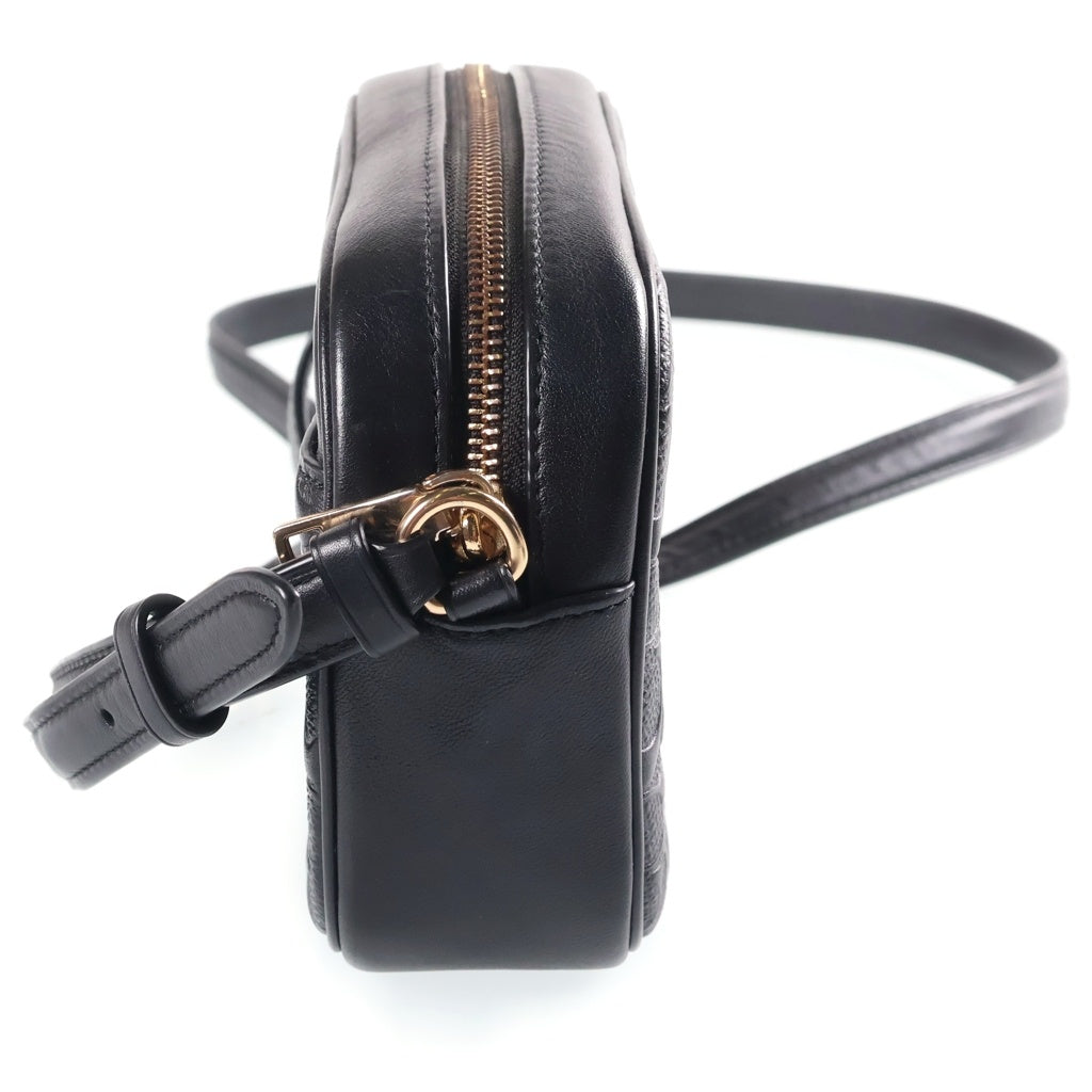 COACH(コーチ) ミニジェイミー シグネチャー ショルダーバッグ ミニバッグ ブラック レザー CC943 ゴールド金具 レディース
