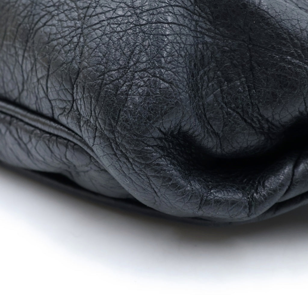 BALENCIAGA(バレンシアガ) ネオリフト ウエストバッグ ボディバッグ ショルダーバッグ ブラック レザー 341628 シルバー金具