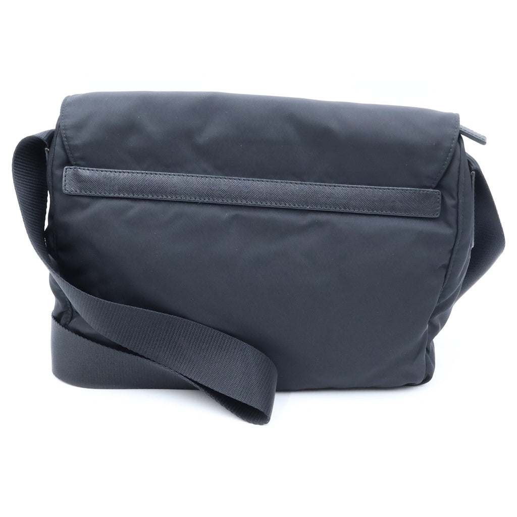 PRADA(プラダ) VELA SPORT ショルダーバッグ ナイロン サフィアーノレザー ブラック BT6671 レディース