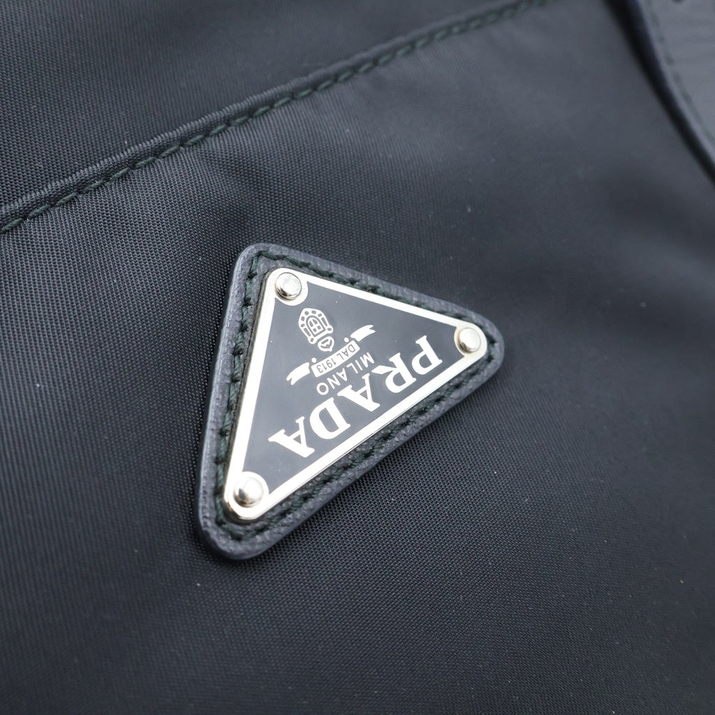 PRADA(プラダ) VELA SPORT ショルダーバッグ ナイロン サフィアーノレザー ブラック BT6671 レディース