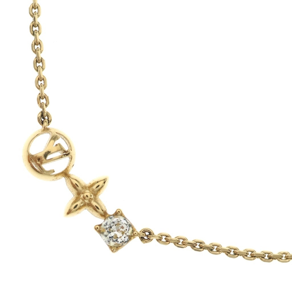LOUIS VUITTON(ルイヴィトン) ネックレス・プティ ルイ ストーン ネックレス ペンダント チェーン ゴールド GP M00368 レディース