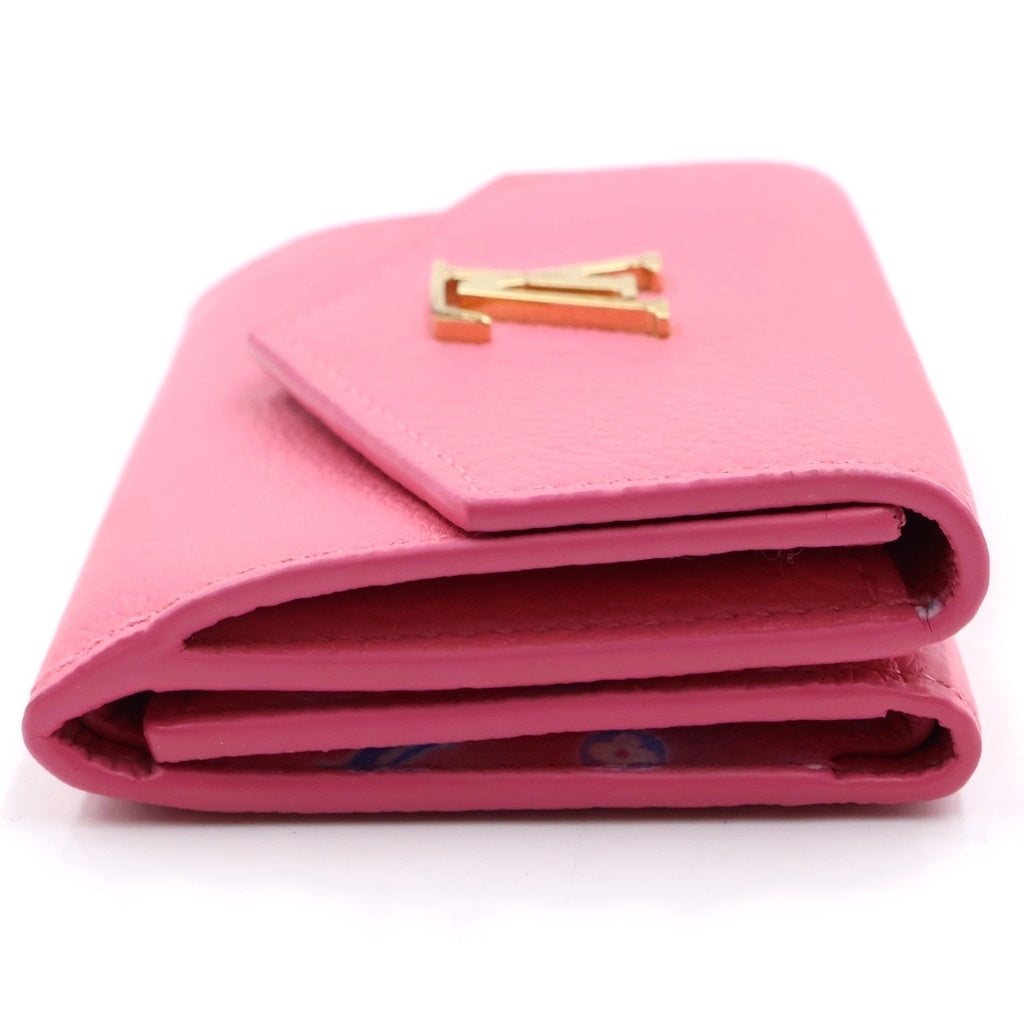 LOUIS VUITTON(ルイヴィトン) ポルトフォイユ ロック ミニ 三つ折り財布 コンパクトウォレット パンチピンク M81147 レディース