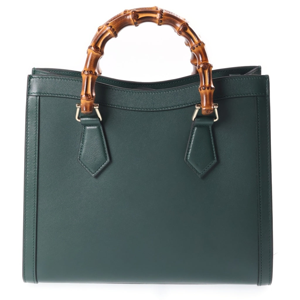 GUCCI(グッチ) バンブー ダイアナ 2WA ハンドバッグ ショルダーバッグ グリーン レザー 853226 レディース
