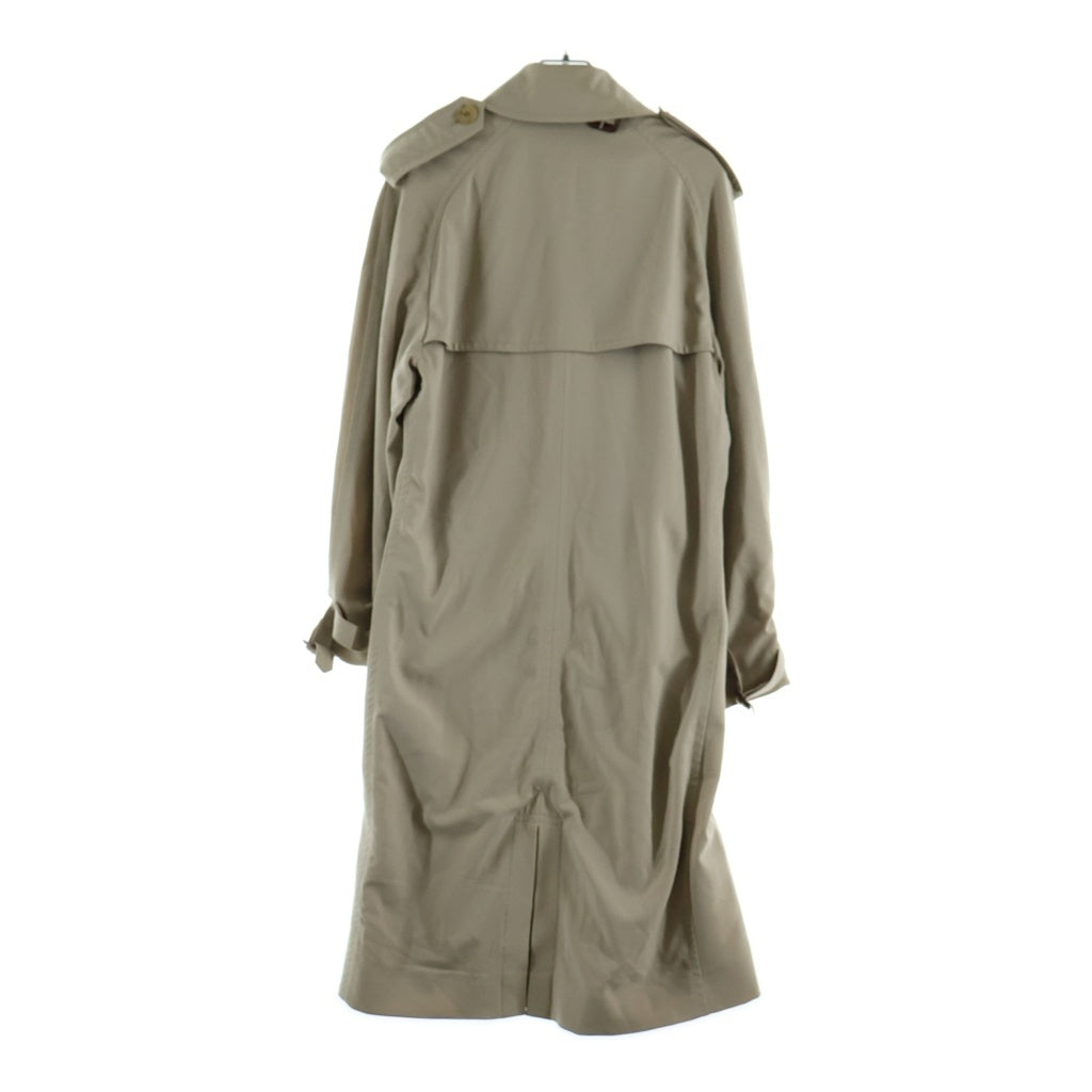 HERMES(エルメス) Wool Trench Coat ウール トレンチコート ダブルブレスト フランス製 ベージュ レディース