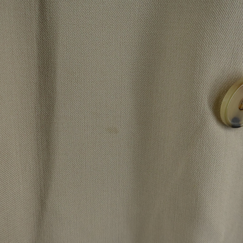 HERMES(エルメス) Wool Trench Coat ウール トレンチコート ダブルブレスト フランス製 ベージュ レディース