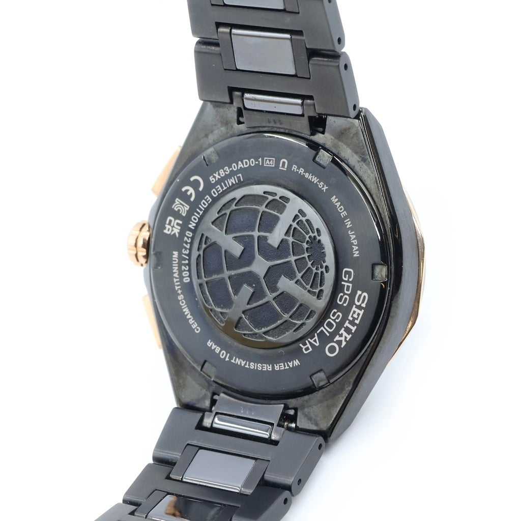 SEIKO(セイコー) アストロン ネクスター 100周年記念モデル 黒文字盤 チタニウム セラミック GPSソーラー 腕時計 ブラック SBXC158/5X83-0AD0