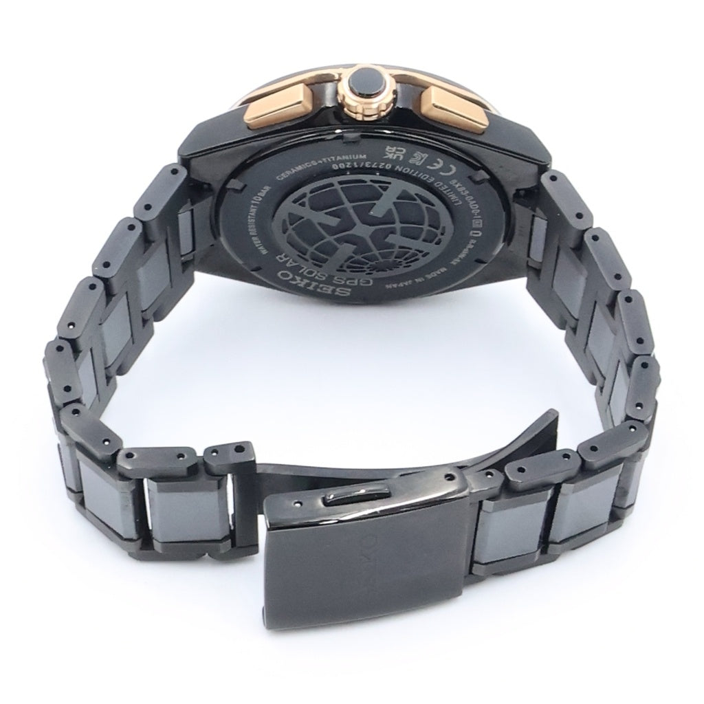 SEIKO(セイコー) アストロン ネクスター 100周年記念モデル 黒文字盤 チタニウム セラミック GPSソーラー 腕時計 ブラック SBXC158/5X83-0AD0