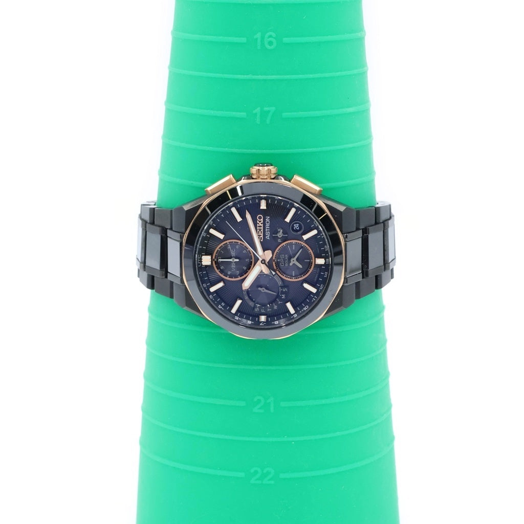 SEIKO(セイコー) アストロン ネクスター 100周年記念モデル 黒文字盤 チタニウム セラミック GPSソーラー 腕時計 ブラック SBXC158/5X83-0AD0