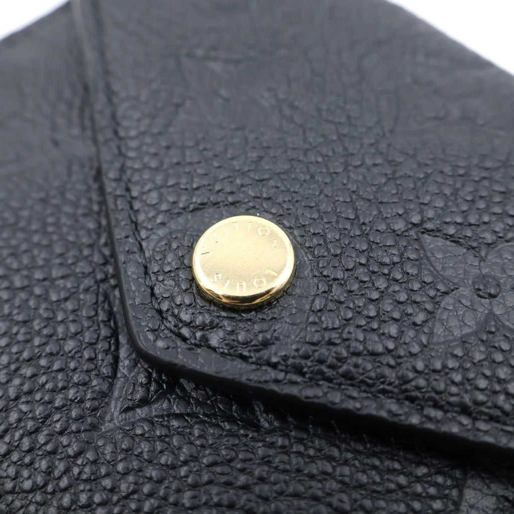 LOUIS VUITTON(ルイヴィトン) モノグラム アンプラント ポルトフォイユヴィクトリーヌ コンパクトウォレット レザー ブラック M64060