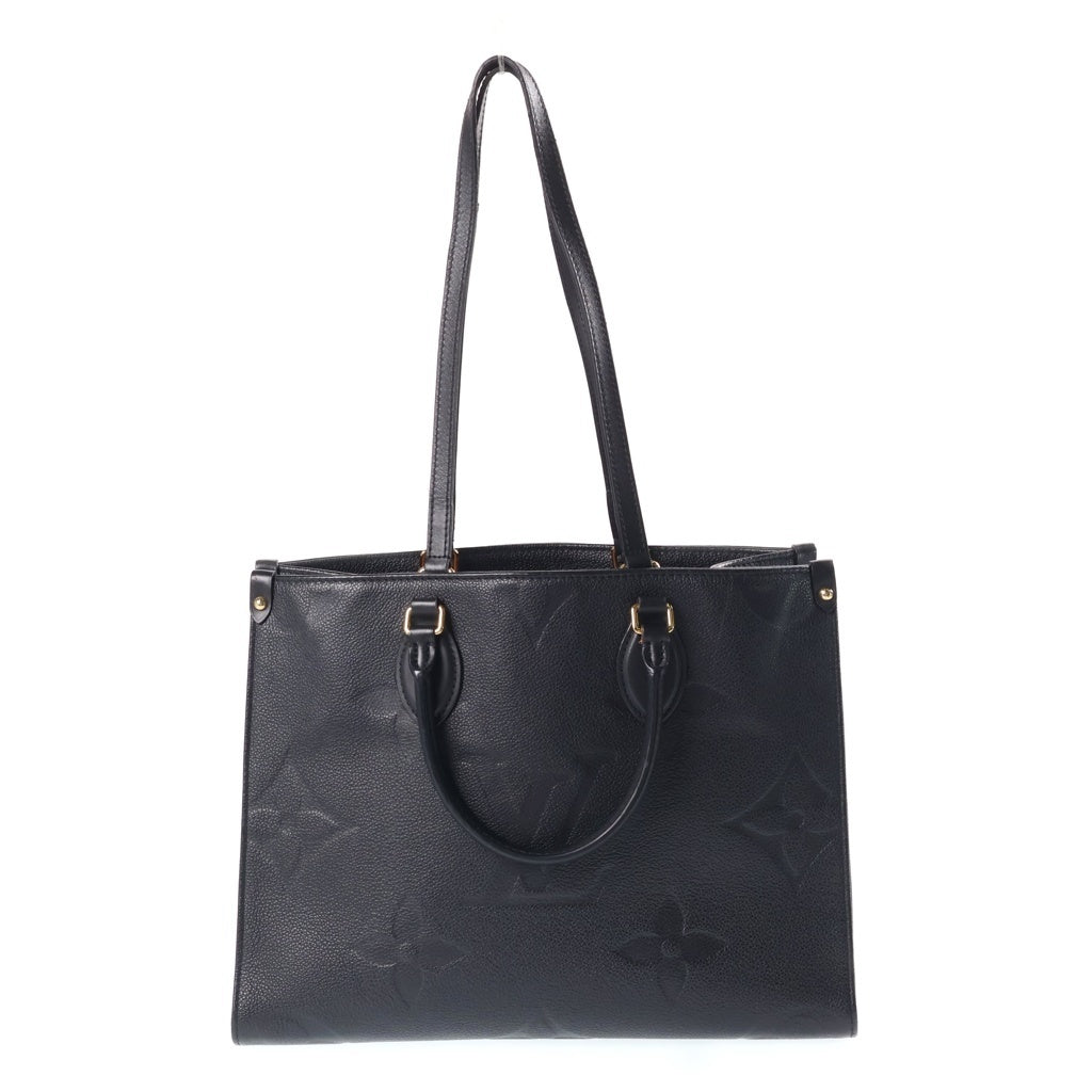 LOUIS VUITTON(ルイヴィトン) オンザゴーMM ハンドバッグ 2way トートバック モノグラム アンプラント レザー ブラック M45595 レディース