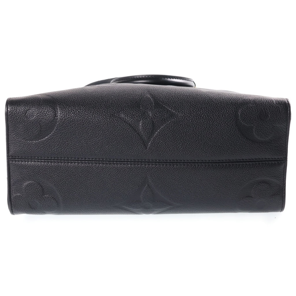 LOUIS VUITTON(ルイヴィトン) オンザゴーMM ハンドバッグ 2way トートバック モノグラム アンプラント レザー ブラック M45595 レディース
