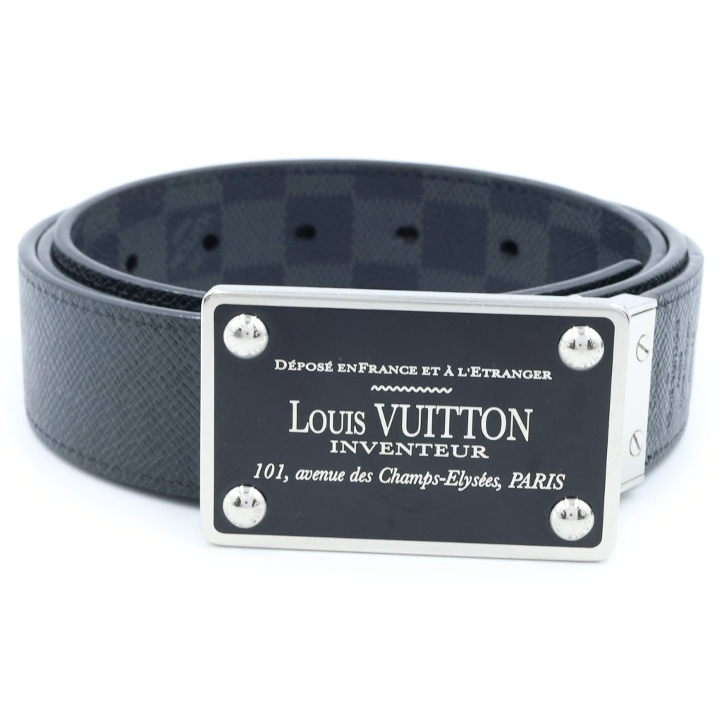 LOUIS VUITTON(ルイヴィトン) サンチュール アンヴァントゥール ベルト ダミエグラフィット PVC レザー ブラック 44/410 M9632