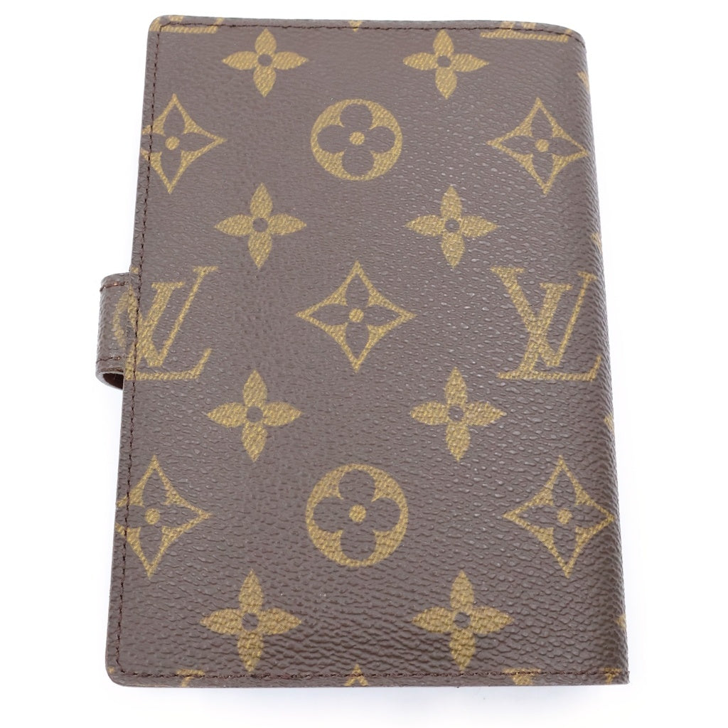 LOUIS VUITTON(ルイヴィトン) モノグラム アジェンダPM PVC レザー システム手帳カバー M6サイズ ブラウン R20005 レディース