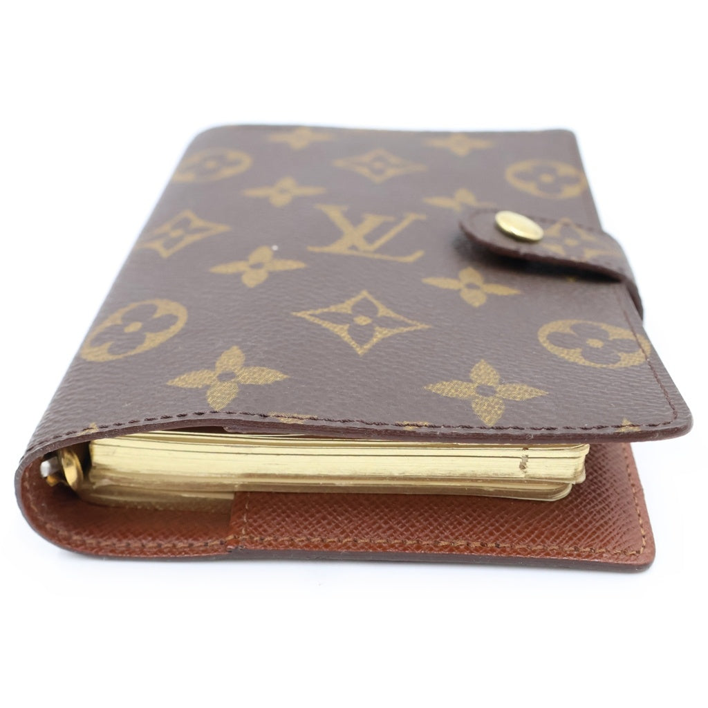 LOUIS VUITTON(ルイヴィトン) モノグラム アジェンダPM PVC レザー システム手帳カバー M6サイズ ブラウン R20005 レディース