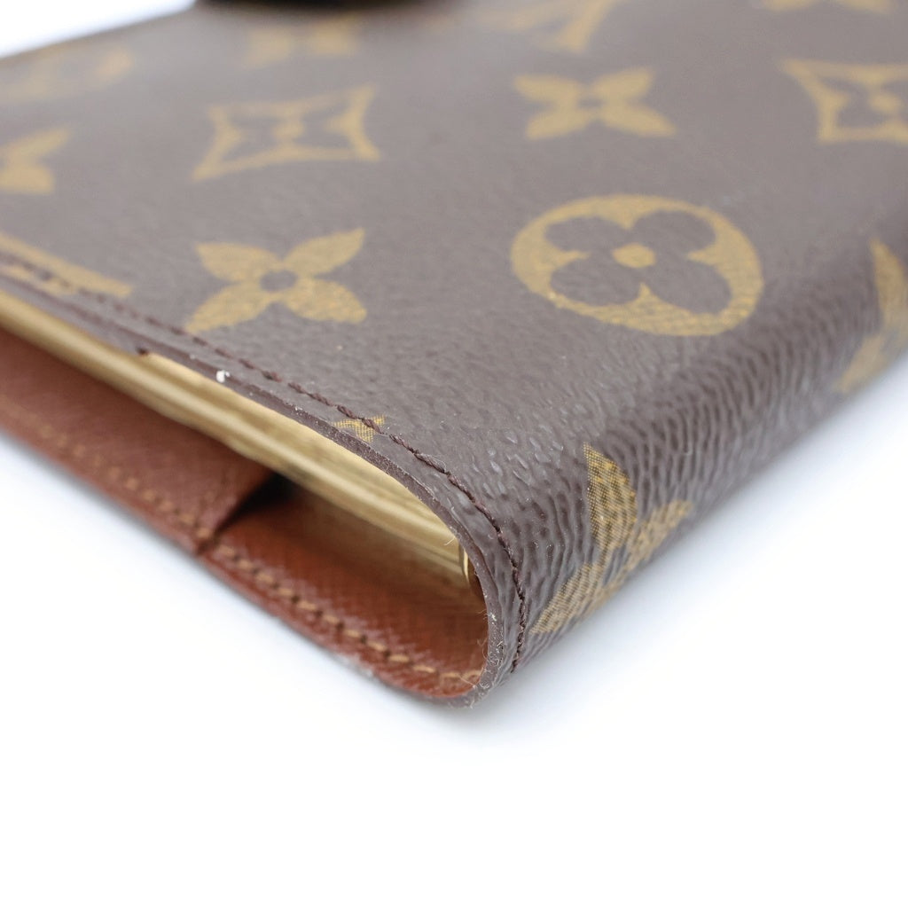 LOUIS VUITTON(ルイヴィトン) モノグラム アジェンダPM PVC レザー システム手帳カバー M6サイズ ブラウン R20005 レディース