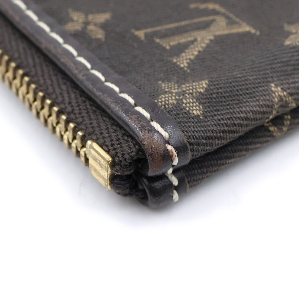 LOUIS VUITTON(ルイヴィトン) モノグラムミニラン ポシェットクレ バッグチャーム 小物入れ ポーチ ブラウン キャンバス M62994 ゴールド金具